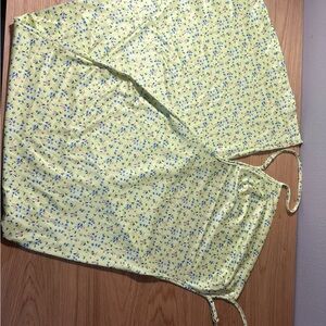 Floral Yellow Maxi Dress